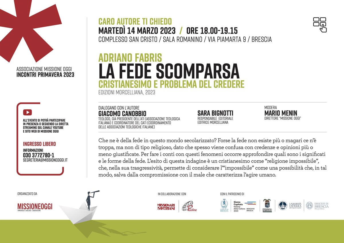 la fede scomparsa
