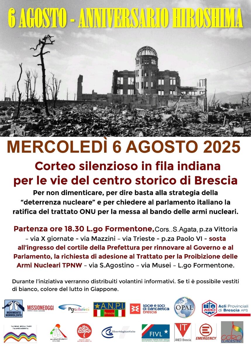 6 agosto anniversario hiroshima