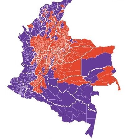 colombia elezioni presidenziali cartina