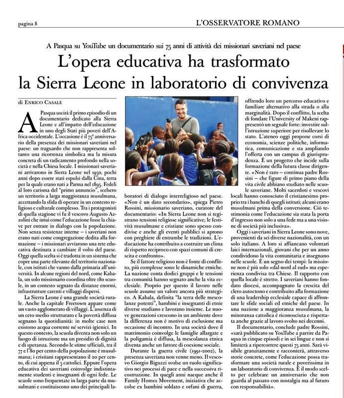 s leone oss romano 25 3 2026