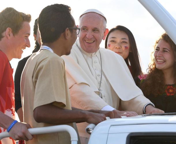 33° Giornata Mondiale della Gioventù, Messaggio di Papa Francesco